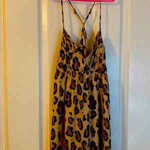 Beautiful Armani Exchange animal print maxi dress.